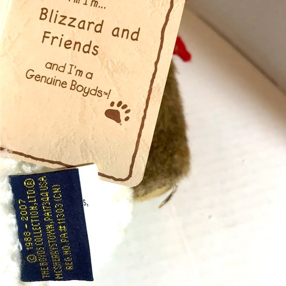 MINT 2 Mini Boyd’s Bears + Snowman Plush RARE Blizzard & Friends VHTF PRICE FIRM - Picture 7 of 8